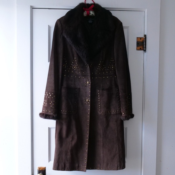 SOLD ✨ please do not purchase ✨Y2K Willi Smith boho brown suede leather coat - Picture 9 of 12